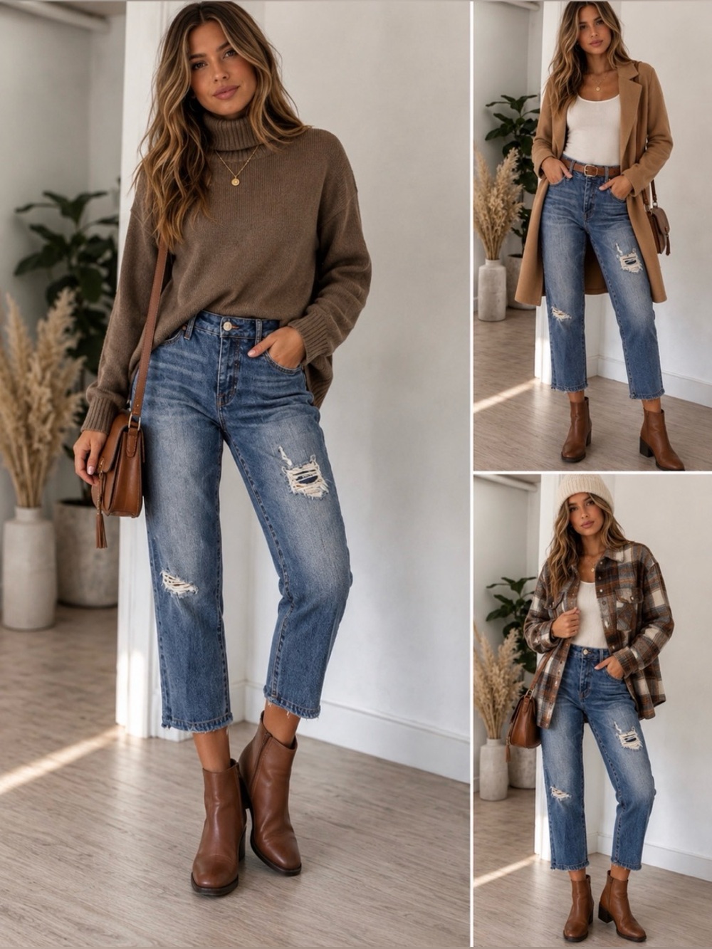 Liverpool Corey Cropped Boyfriend Jeans Distressed Raw Hem Denim Women Size 2